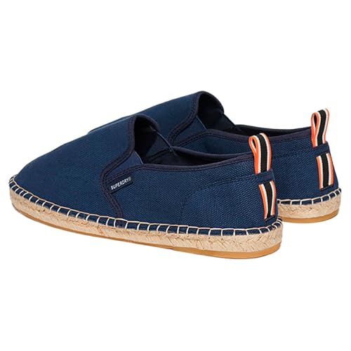 Superdry Para Hombre. MF110278A Alpargata Canvas Marino (41), Tela, Plano, Ninguno, Casual - 7