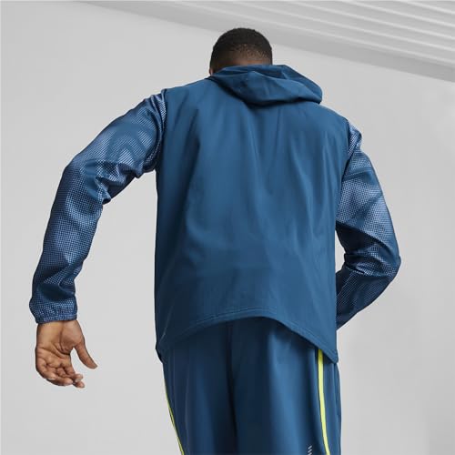 PUMA Men's Run Favorite Woven Jacket, Ocean Tropic, Large by PUMA - Image 4