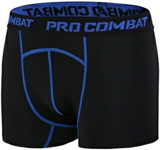 BaronHong Men Fitness Shorts Elastic Waist Compression Short Sports Trousers Gym Running Underwear