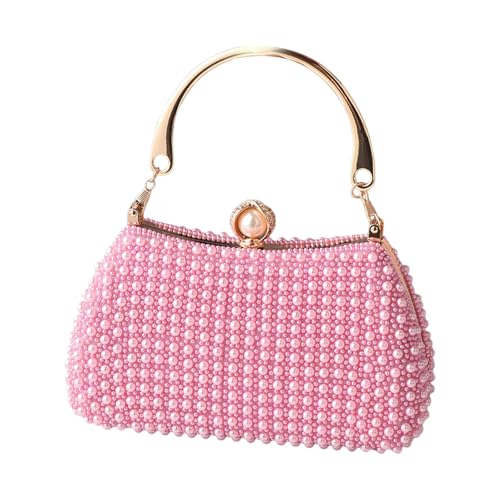 Sac de soirée chic anti-encombrement avec fausses perles pour mariage