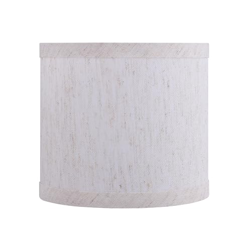 Aspen Creative 31217 Small Clip-On Drum Lamp Shade in Beige, 5-1/2" Top x 5-1/2" Bottom x 5" Slant Height, for Chandeliers & Wall Sconces