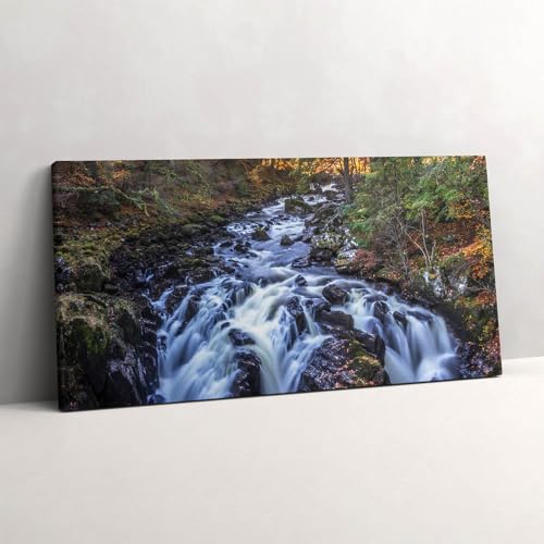 Tableau paysage fluvial Wallfluent 140x70cm pour habiller un grand mur vide