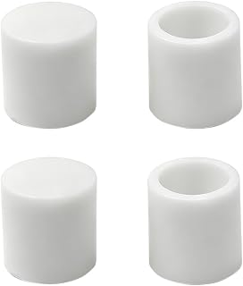 4 PCS 9/16 inch (14mm) White Round Rubber Chair Leg Tips Caps