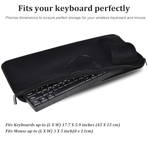 NUENSS-ROR Neoprene Keyboard Carrying Case for Logitech MK270 (Black) by NUENSS-ROR - Image 3