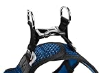HUNTER Hundegeschirr HILO COMFORT, Farbe: blau, Easy Step-In Geschirr für kleine bis mittlere Hunde, mit Netzmaterial, reflektierende Elemente, angenehm leicht, modernes Design Größe: XS-S