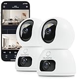 【2in1デュアルレンズ・ワンタッチ通話】 ペットカメラ 見守りカメラ 防犯カメラ 室内 blurams デュアル300万画素 2K フルカラー暗視 音声/人体/動体検知 自動追尾 360°監視 双方向通話 室内カメラ 監視カメラ スマホ連動 SDカード/クラウド保存 家庭用 2.4G/5G wifiカメラ ネットワークカメラ Alexa対応 3年保証 日本語説明書 (デュアルレンズ・2台セット)