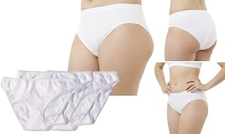 jeoga Unisex Non Woven Spunlace Disposable Panty Pack of 10 White Color Free Size fit Waist 28 to 40 for Women Men Boys Gi... Price In India