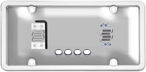 Cruiser Accessories 62310 Ultimate Tuf Combo License Plate Shield/Cover, Chrome/Clear, 1 Frame image 5