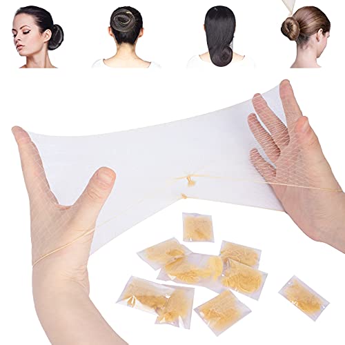 Weken Pack Of 20Pcs Hair Nets Invisible Elastic Edge Mesh 50Cm 20" Blonde #TOP4