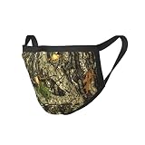 3 Pack Christmas Face Camouflage-Hunting-Brown Mask,Adjustable Windproof Bandana,Reusable Mouth Cove