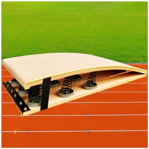 LXLZYXSF Springboard Vault Training Aid Gymnastics Skills Practice Elastic Board - 9 Springs, Heavy Duty High Jump/Long Jump/Backflip Exercise Equipment
