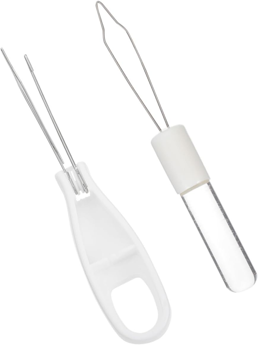 2pcs Zipper Puller Dressing Aid for One-Handed Use Wire Buttoning Tool for Seniors and Those Mobility Easy Zipper Grip for Clothing