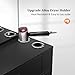 OmySalon Wall Mount Salon Station with Mirror, Hair Styling Barber Station, Beauty Salon Spa Equipment with 1 Drawer, 1 Storage Cabinet, 2 Hair Dryer Holders, Black