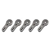 5-Pack 35MM 25T M3 Metal RC Tooth Steering Half Servo Arm for RC Car Parts (Titanium)