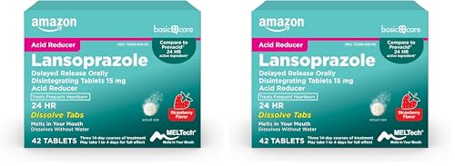 Lansoprazole 15 mg Delayed Release Disintegrating Tablets (Acid Reducer) – 42 Count
