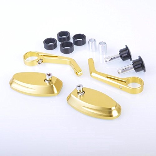 CNC Miroir guidon or ovale Naked Bike Super Bike guidon Street Fighter