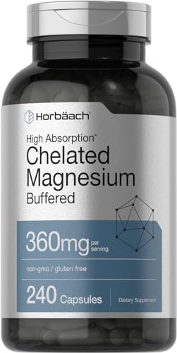 Horbach Chelated Magnesium | 360mg | 240 Capsules