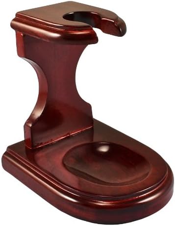 3”x4” Decorative Shire Pipe Rosewood Pipe Stand (Holds One Pipe)