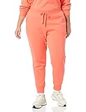 Amazon Essentials Damen Jogginghose aus French-Terry-Fleece (Erhältlich in Übergröße), Kräftiges Rosa, M