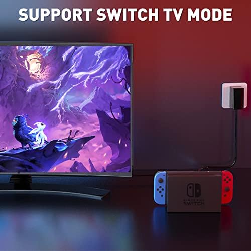 Charger for Nintendo Switch and Lite and OLED with 5FT Charger Cable for Nintendo Switch/Steam Deck, Support Switch TV Dock Mode AC Power Supply Adapter, Output 15V2.6A Fast Charge Nintendo - 2