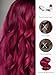 Burgundy Bundles Human Hair Body Wave Unprocessed Virgin Hair Deal Human Hair Extensions Wine Red 4 Bundles Human Hair With 18 20 22 24 Inch 99J