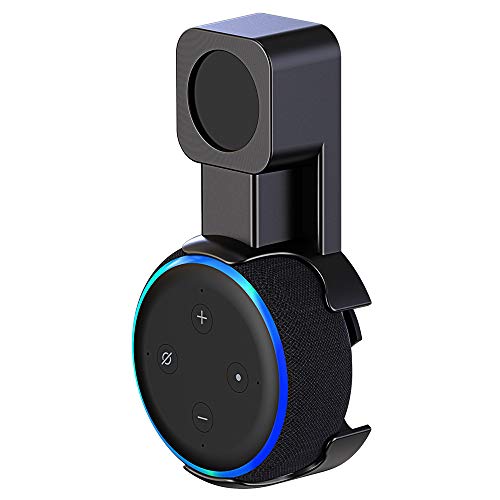 Comsoon Outlet Wall Mount Holder for Dot 3rd Generation, [Exposed Speaker, No Muffled Sound] Space-Saving Accessories for Smart Home Speaker, Clever Dot Plug Without Mess Wires or Screws