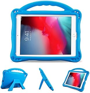ProCase Kids Case for iPad 9.7 2018 2017 (6th 5th Gen) / iPad Pro 9.7 / iPad Air 2 / Air 1, Ultra Shockproof Lightweight Rugged Cover Protective Case with Handle Kickstand -Blue