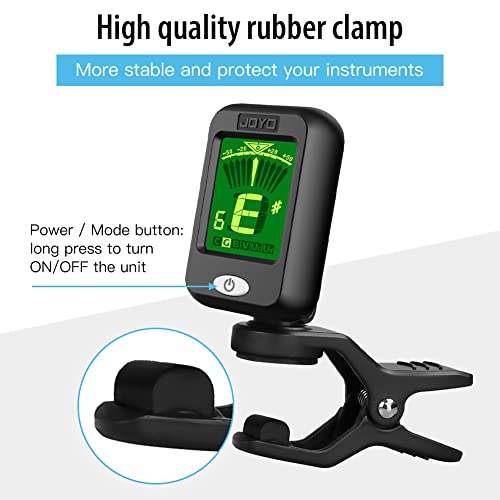 Joyo 011-0JT09-0010 Clip On Tuner Digital Electronic Tuner For Guitar, Bass, Ukulele thumb #4