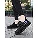 ZWRXW Orthotic Shoes for Women Men, Hands Free Slip On Sneakers, Arch Support Walking Shoes, Knit Breathable Lightweight Comfortable Orthopedic Shoe Fashion Sneakers Trainers Black