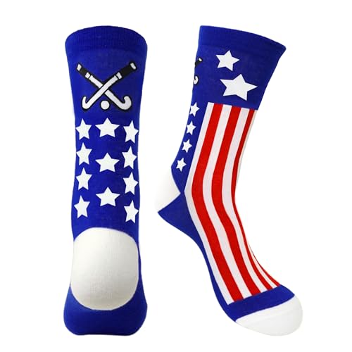 mvhsuoem Hockey Socks for Men,Funny Novelty Gifts for Hockey Players, Fans, Coaches, Teams,Enthusiasts,USA Flag socks
