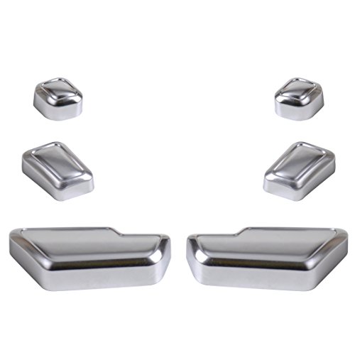 beler 6pcs Car Interior Door Seat Adjuster Button Switch Cover Trim for Mercedes-Benz B E GLK GL Class W246 W212 X204 X166