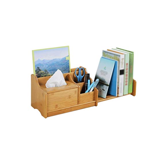 Zldctg Natural Bamboo Desk Organizer With Extendable Storage For Office And Home, Holder Media Rack #TOP2