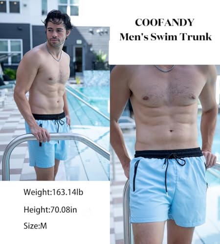 COOFANDY Men's Swim Trunk Swimwear Bathing Suit Swimsuit Board Beach Sport Short S-XXL3