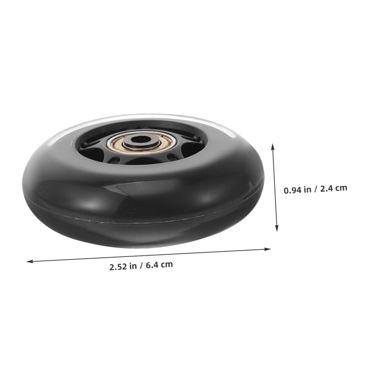 BESTonZON 4Pcs Silent Wheels for Furniture and Roller Skates Durable Replacement Luggage Wheels for Smooth Quiet Movement Easy Installation Protects Floors From Scratches