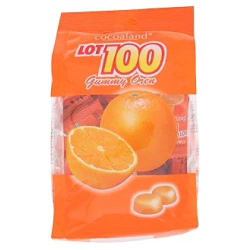 Cocoaland Lot 100 Gummy 150g (Orange, 6 Packs)