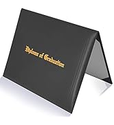 GraduatePro Imprinted Diploma Cover 8.5 x 11, Leatherette Padded Certificate Covers, Graduation D...