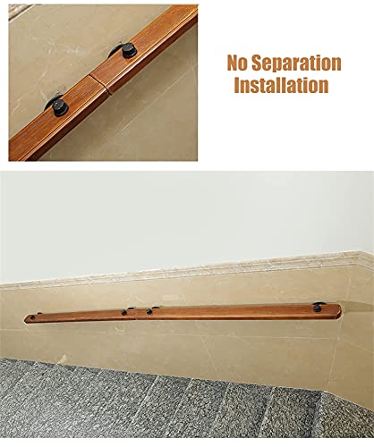 Escalier sécurisé avec la rampe antidérapante en bois de 5m