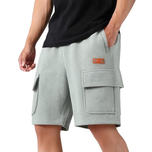 Short avec cordon en velours respirant et coupe baggy décontractée