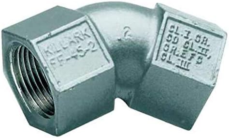 F to F 45Deg Elbow, Haz Loc, 1/2In, Alum