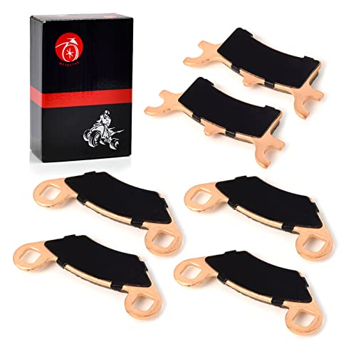 Front & Rear Sintered Brake Pads Kit Compatible with Polaris Sportsman 500 HO 6x6 600 700 800 Scrambler 400 500 Trail Boss Magnum 330 Trail Blazer 250 330 2202412 2202414 2201398 by MOTO1988 - Image 3