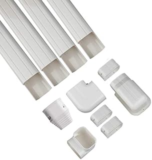 Forestchill Decorative PVC AC Line Set Cover Kit Tubing Slot for Central Air