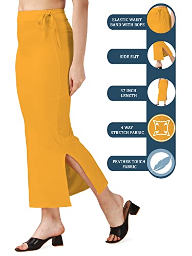Image of Mehrang Microfiber Saree Shapewear Petticoat for Women, Cotton Blended Shape Wear Dress for Saree