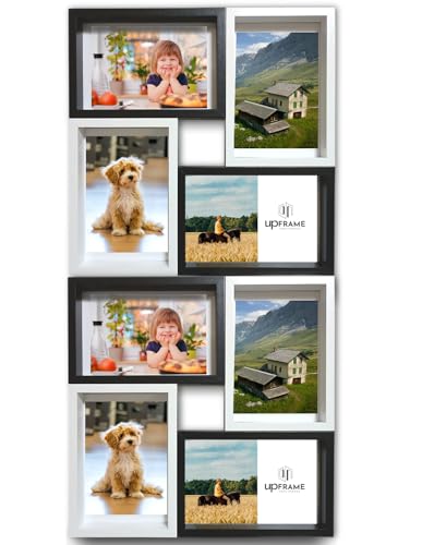 upFRAME �ʐ^���� �E�b�h ���m�N�� ������ ���� 4�� �R���[�W�� �͂����T�C�Y10cm×15cm�Ή� �A�[�g �t�H�g�t���[�� �ؐ� ������� �V���v�� 4�� �Ǌ|�� ��� ���p (2, ����)