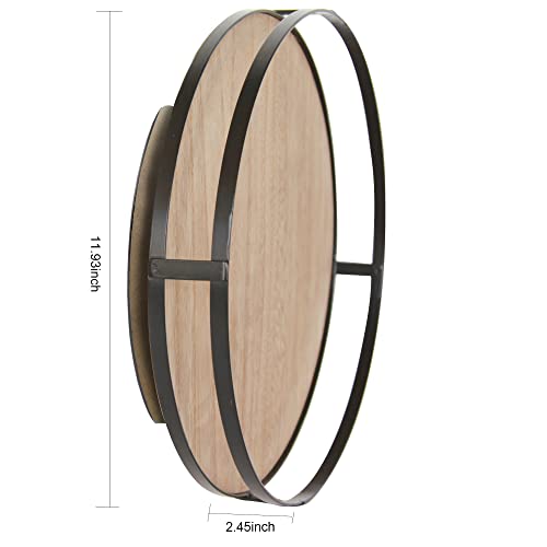 12" Wood Lazy Susan,Wooden Lazy Susan Organizer Display Stand,Turntable 360 Degrees Rotating Table Decor,Round Lazy Susan For Countertop Cabinet Or Dining Table,Farmhouse Table Decor.(Brown) #TOP4