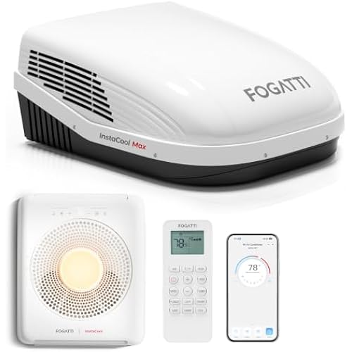 FOGATTI 18K BTU RV Air Conditioner with Heat Pump, Ducted or Non-ducted
