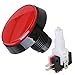 BQLZR Arcade Push Buttons Arcade Button Video Game Player Power Switch Button 60mm Dia Big Round LED Push Button for Arcade Machine Video Games Part,DC12V Mounting Hole Diameter 24mm
