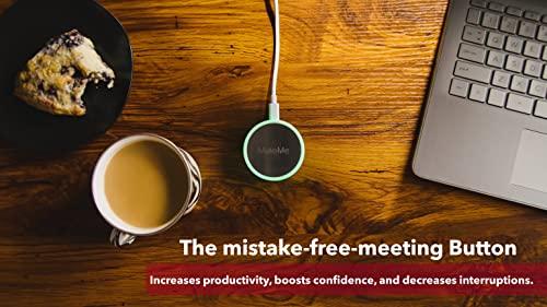 Muteme - Illuminated Physical Mute Button For Zoom, Teams, Webex & More (As Seen On Shark Tank)! Mac/Pc Compatible. Usb Cord & Adapter Included. Free Software Download Required. #TOP1