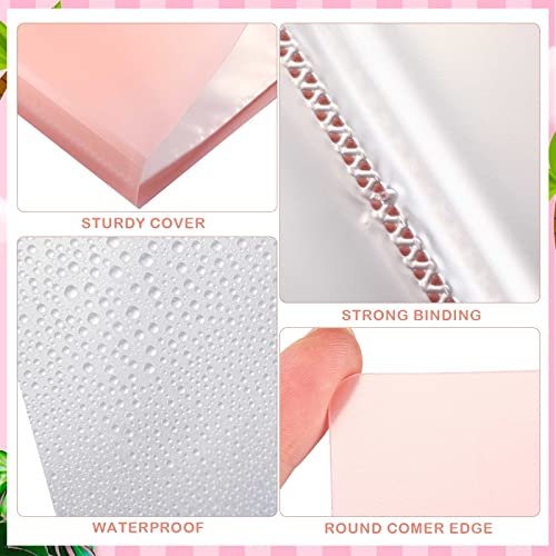 2 Pieces Diamond Art Painting Storage Book A2 A3 30 Pages Diamond Art Portfolio Folder Pink Art Binder for Presentation Artwork Report Photo Album, 17.3 x 13 Inch, 24.4 x 18.1 Inch - Thumbnail 4