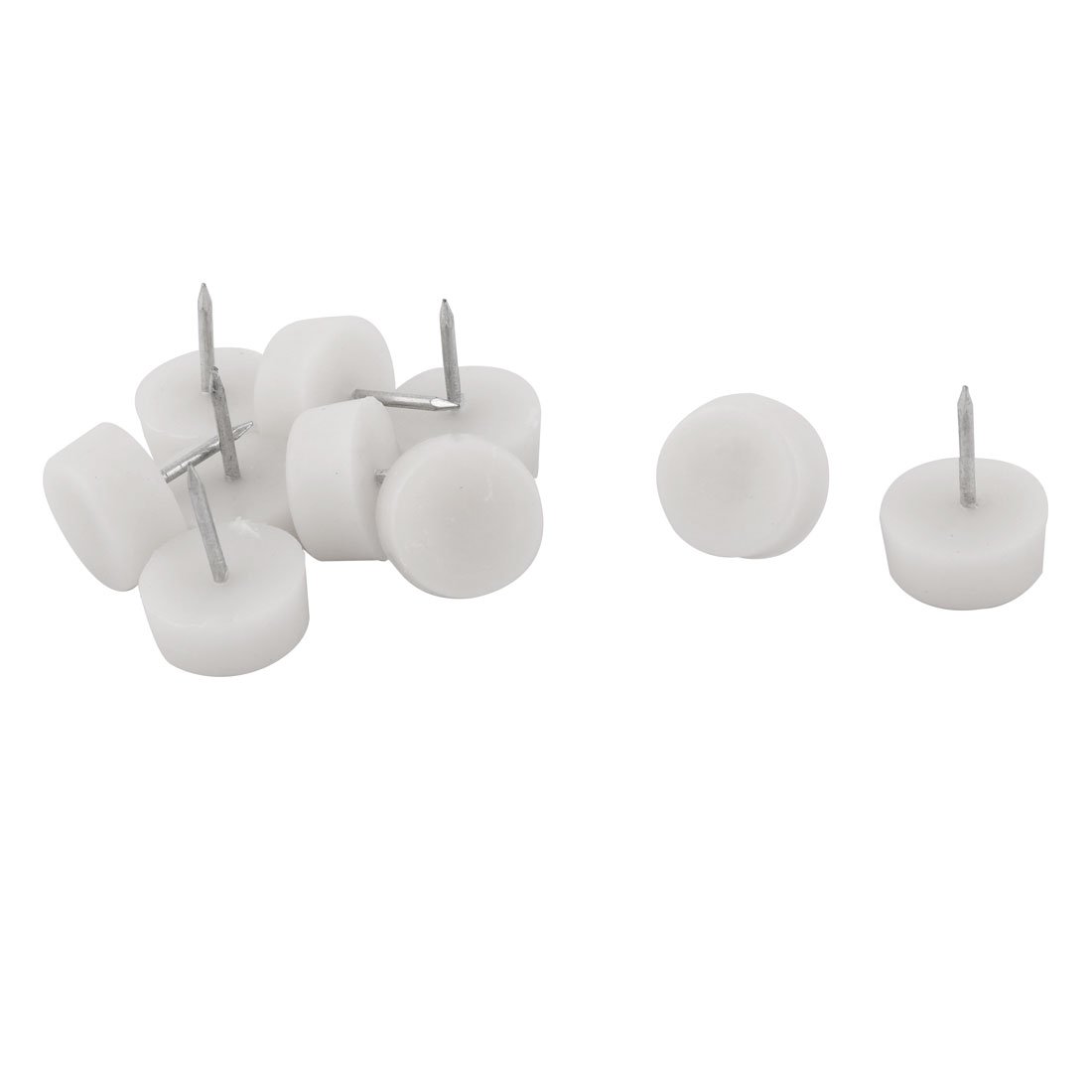Plastic Base Household Office Sofa Skid Leg Repairing Glide Nail 21mm Dia 10 Pcs id 02b 70e a06