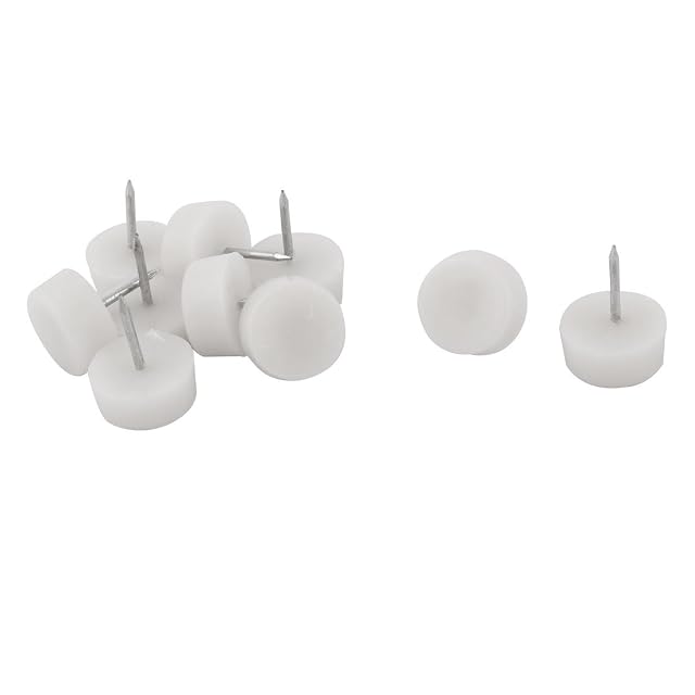 Plastic Base Household Office Sofa Skid Leg Repairing Glide Nail 21mm Dia 10 Pcs id 02b 70e a06